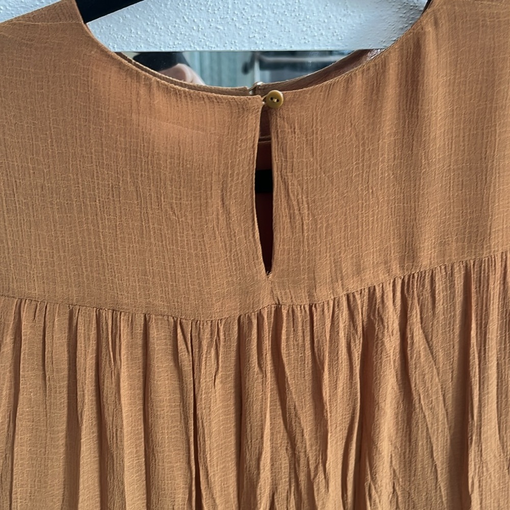 MNG Pleated Chiffon midi dress - Picture 4 of 5
